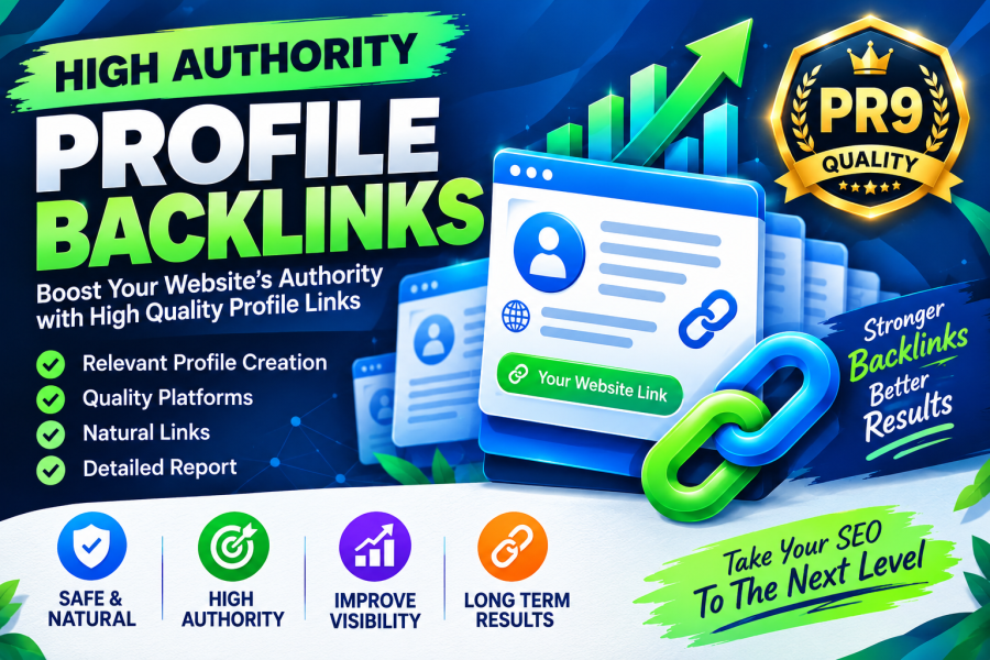 I Will Build Authority Profile Backlinks with Quality SEO Support