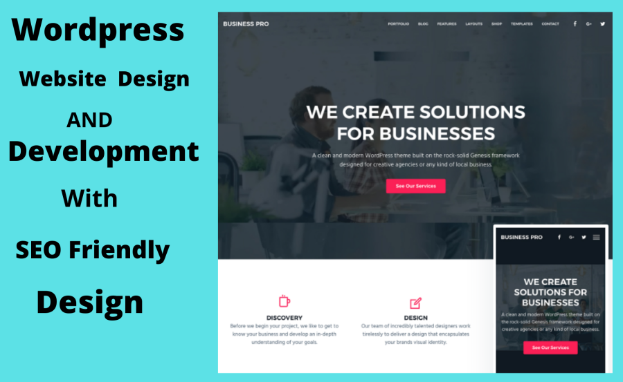 I Will build Seo friendly wordpress website design and development