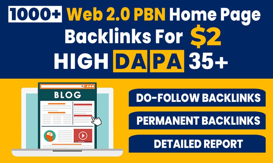 Create 1000+ High Quality Web 2.0 Contextual Permanent Backlinks