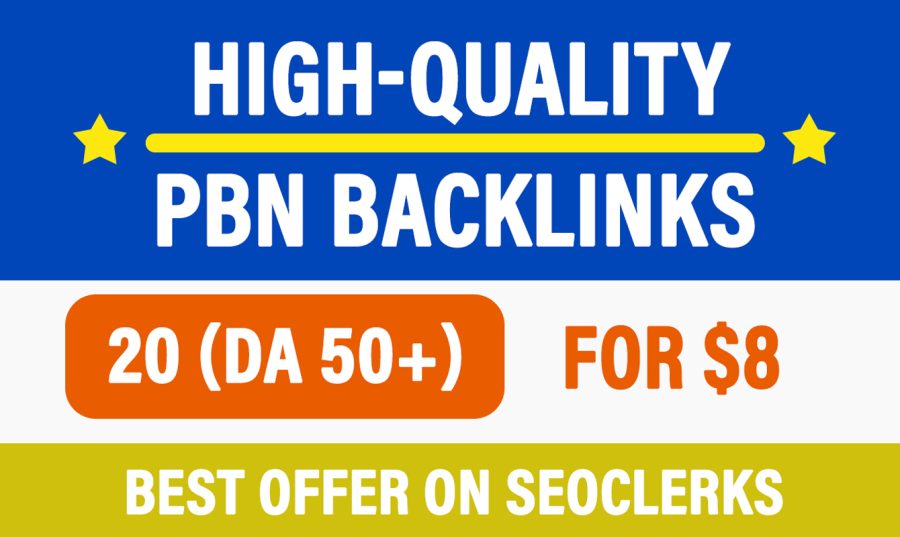 Build 20 DA (50+) Aged PBN Home Page Dofollow Backlinks 