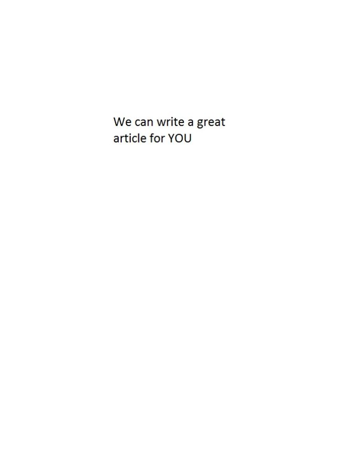 We can write a great article for you as per your requirement