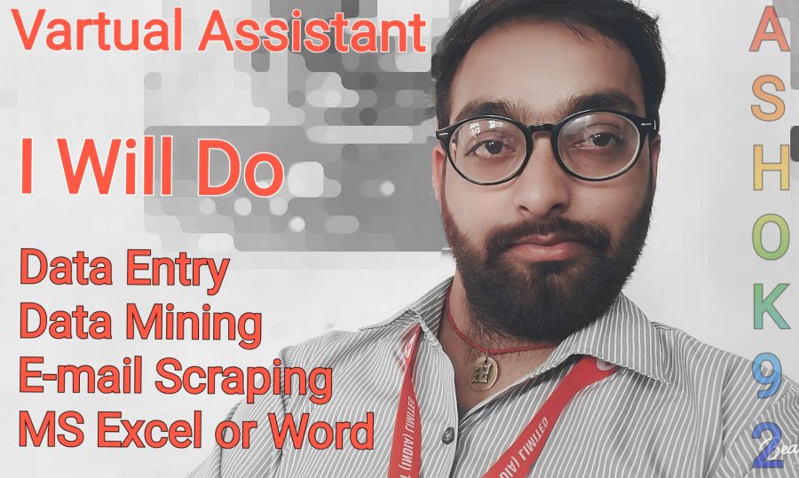 I will do Data entry, Copy Paste and Typing.