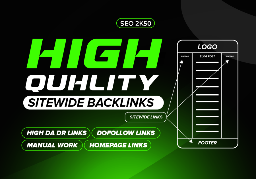 Build powerful 500 PBN DA/DR 50+ sidebar/Blogroll & footer Homepage permanent HQ link