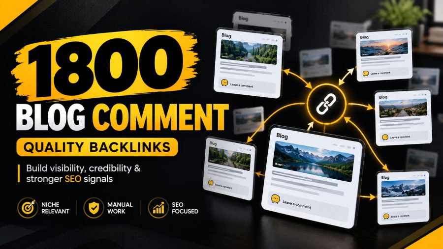 Build 1800 Unique domains High Da Pa Manually Blog Comments Backlinks To Boost Website