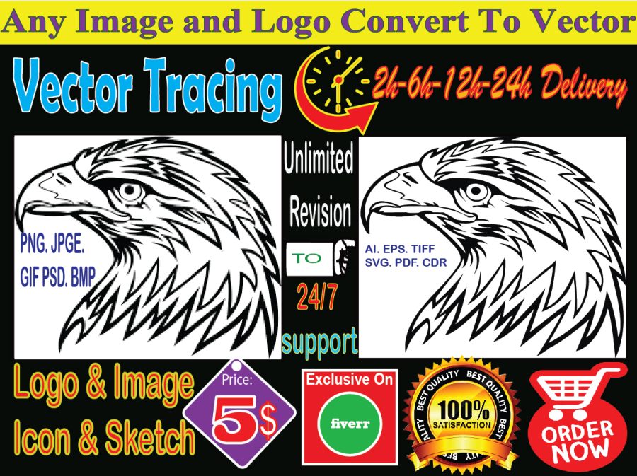 convert to vector tracing vectorize logo redesign redraw image raster to vector