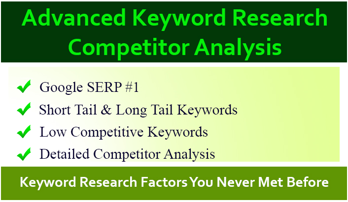 SEO keyword research and advanced competitor analysis