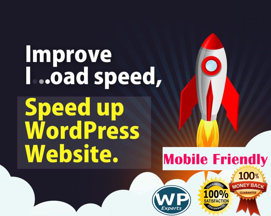 I will do mobile friendly, speedy wordpress site for you