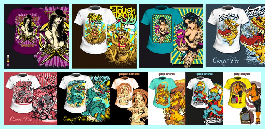28000 Editable & Printable T-shirt Designs Bundle with various Niches