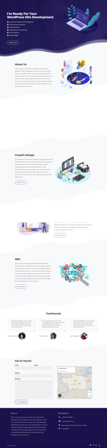 I will create responsive Wordpress landing page