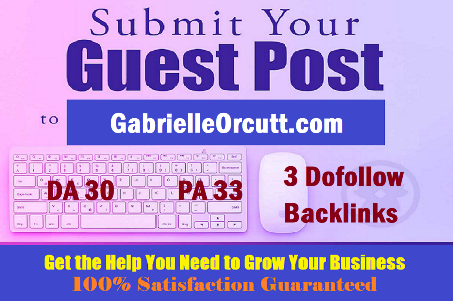 Write & publish a Yoga Blog on GabrielleOrcutt.com with 3 Dofollows