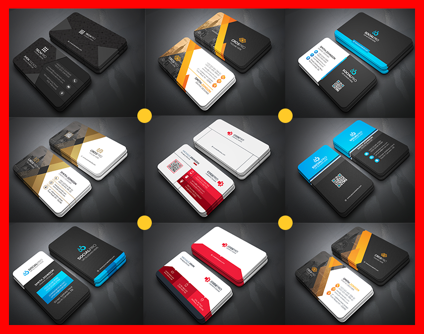 34 professional business card template bundle
