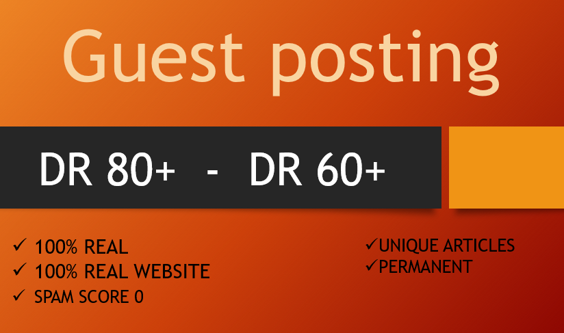 Rank Your Site with 2 Guest posts 110percent Real backlinks