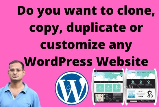 I will do website clone, copy or duplicate a word press transfer 