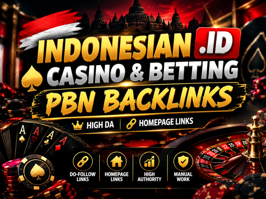 50 Indonesian .ID Casino & Betting PBN Backlinks | High DA40 plus | Homepage Links