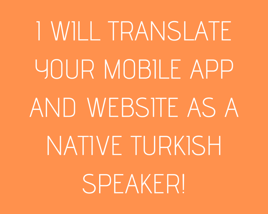Translating English to Turkish
