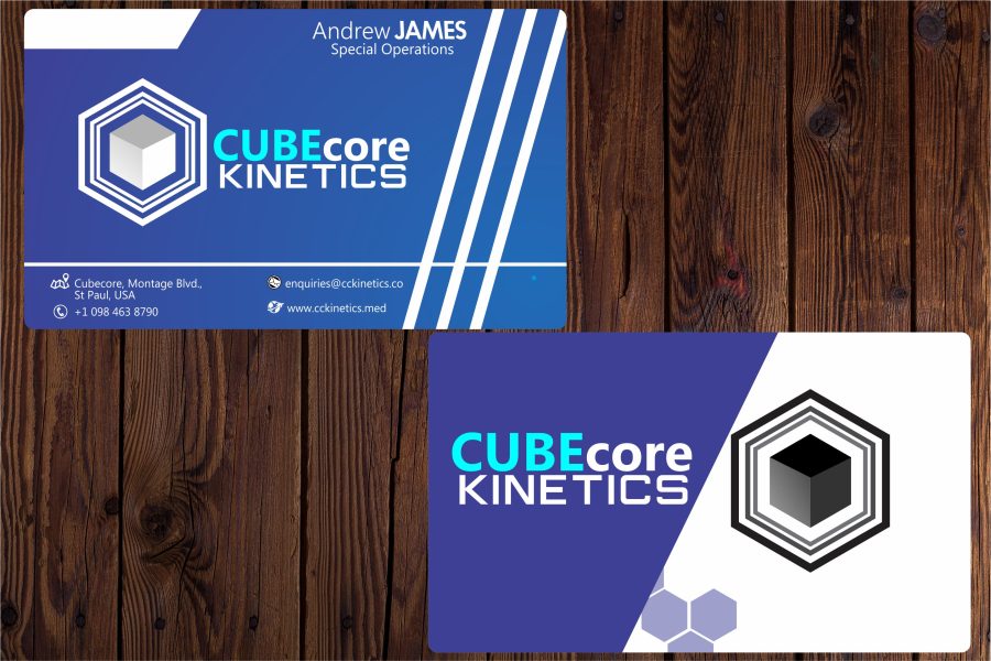 Design creative 2-sided business card 