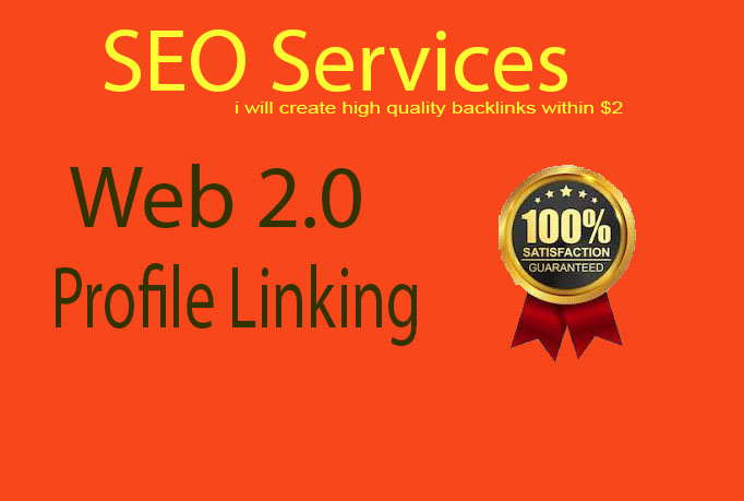 I will create high quality 30 web 2,0 and profile backlinks with low spam score