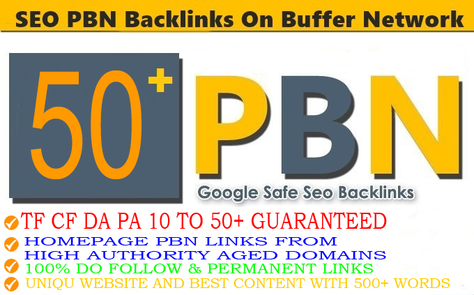  DA 35+ PA 35+ PR 5-9 Web2.0 50 Pbn Backlink in 100 dofollow in unique site
