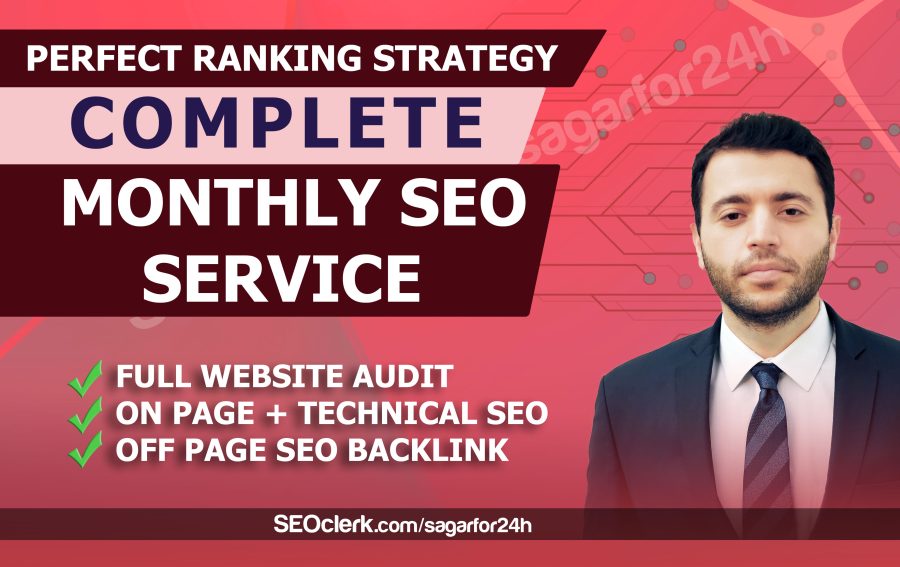 I will Provide Monthly SEO Service For Your Ranking