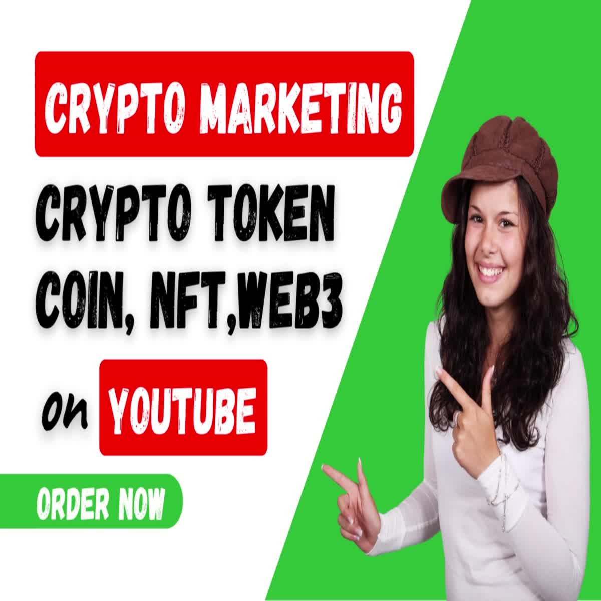 I'll do Crypto Token Marketing and NFT Promotion on YouTube