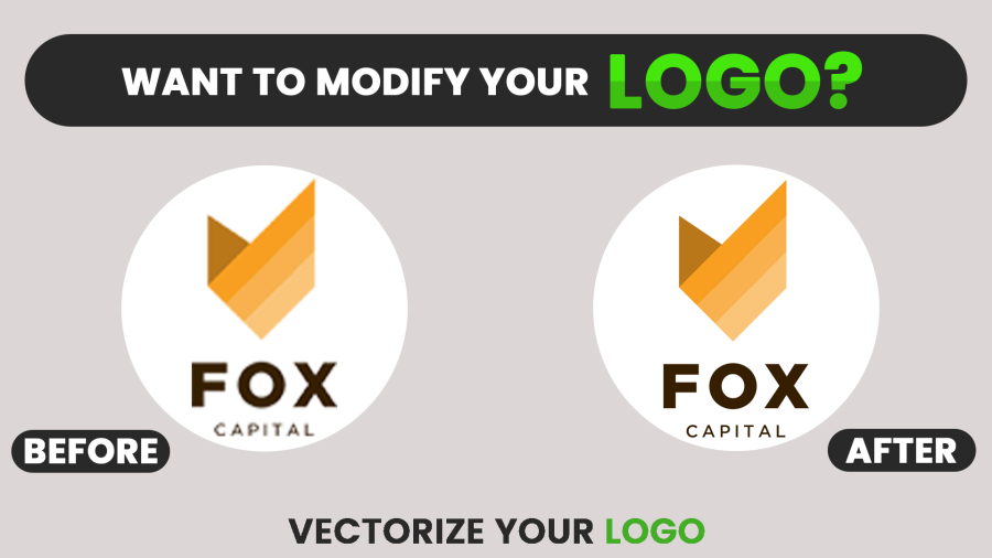 I will redraw your logo, modify your logo