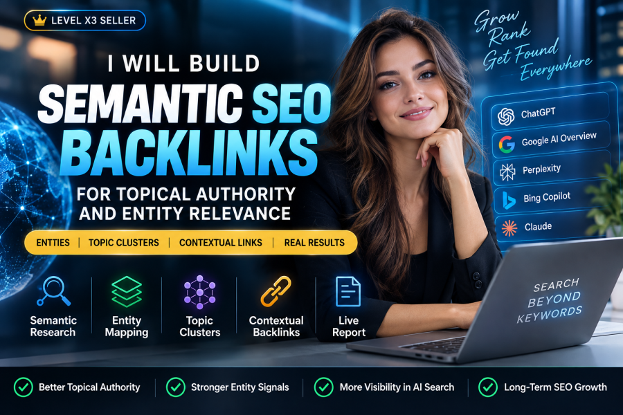 I Will Build Semantic SEO Backlinks for Topical Authority and Entity Relevance