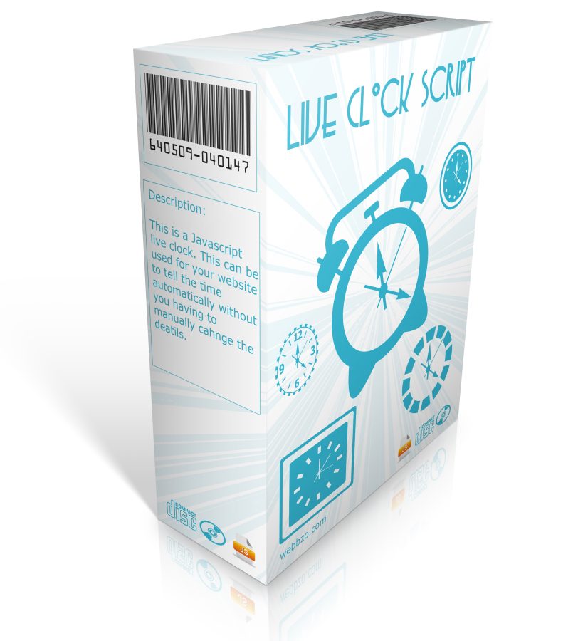 Automatically Live-Clock-Java OR Html Script For your site 