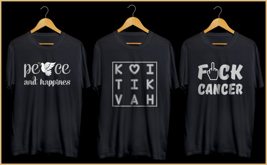 I will create professional text based tshirt design