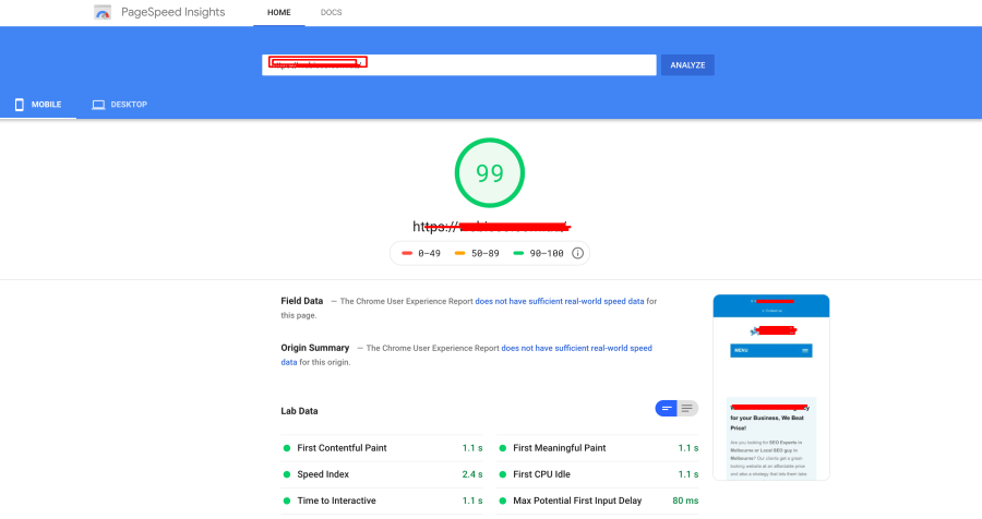 Wordpress Speed optimisation 90+ both on Google and GTMetrix