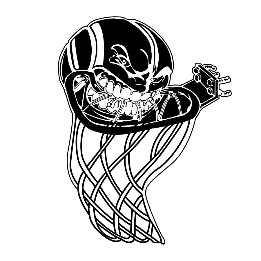 I will draw black and white clip art