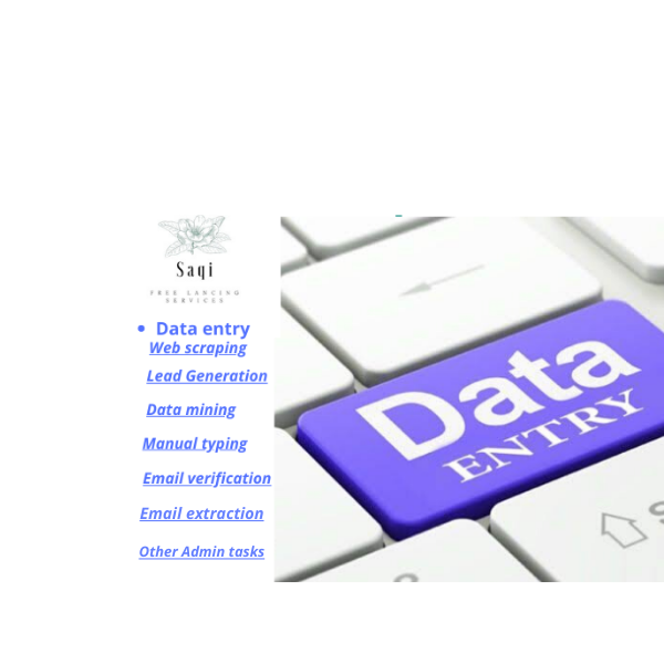 I will do fast data entry, email extraction, data mining, web research