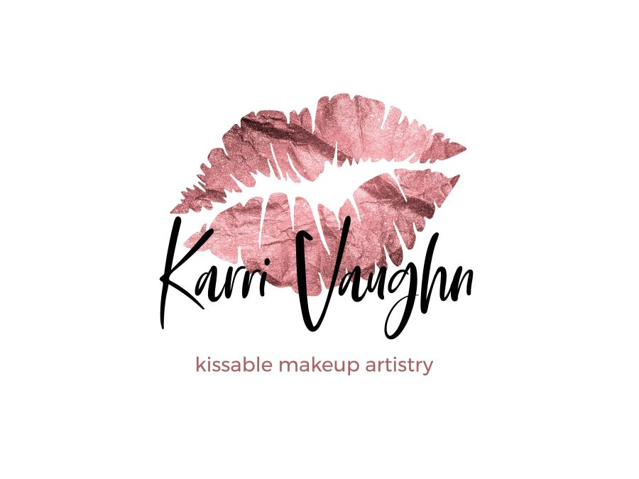 design golden feminine and watercolor signature logo