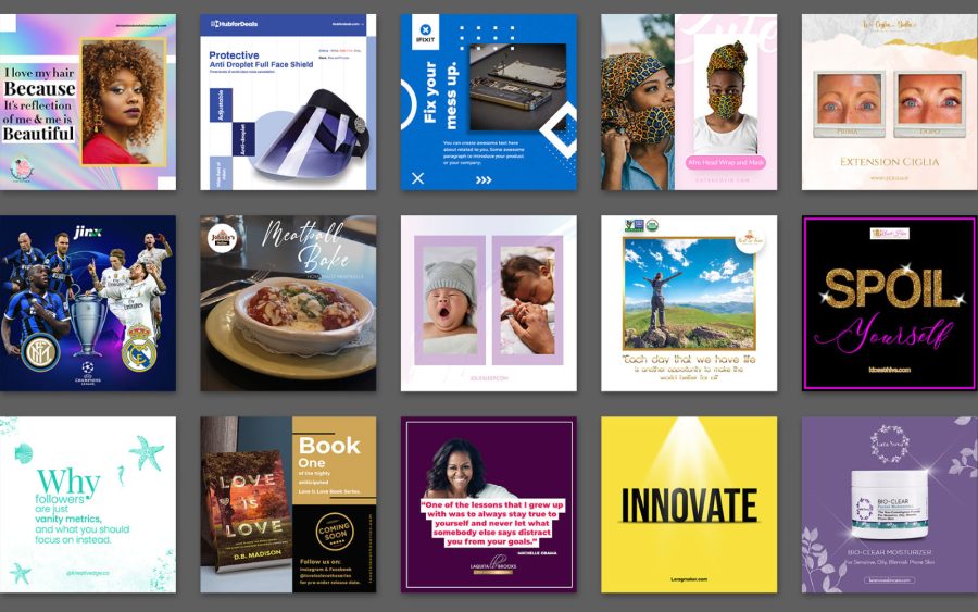 I will design social media posts or stories