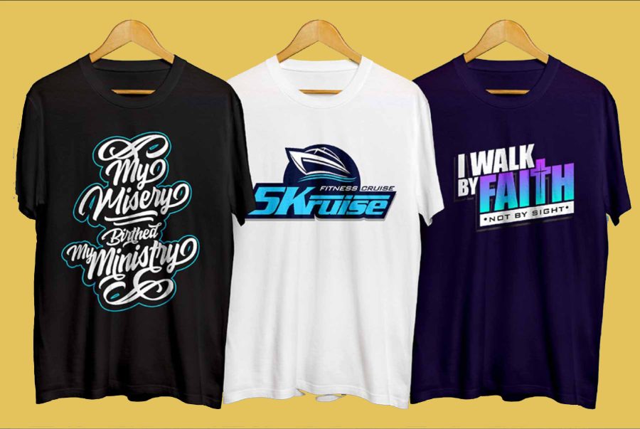 I will do typography t shirts design