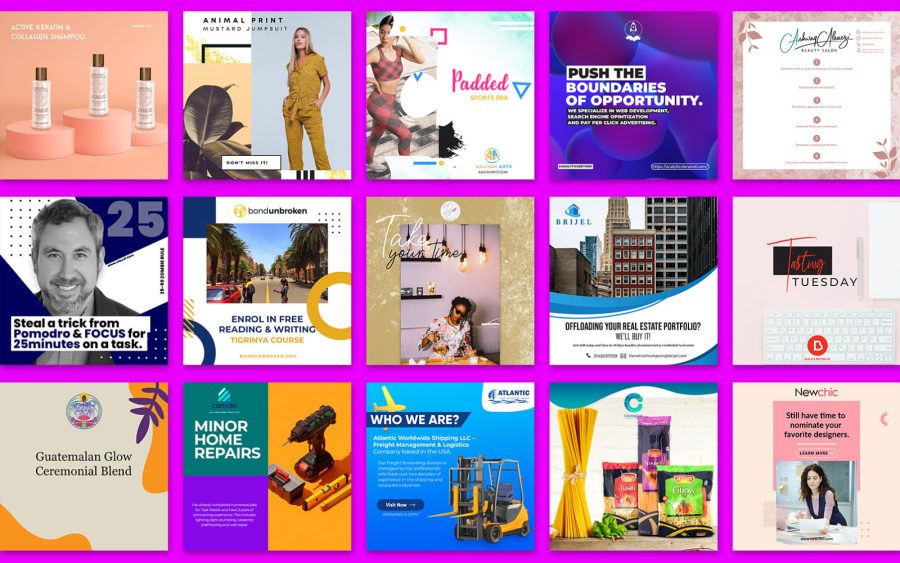 I will design social media posts or stories