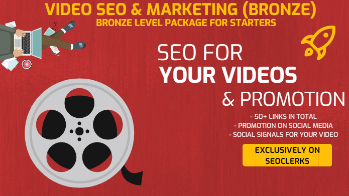 Organic MASSIVE YouTube Video SEO and Promotion with Embeds, Backlinks, Social Signals and Shoutouts