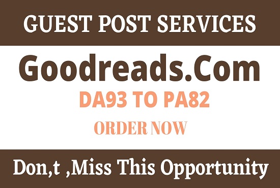 write and publish guest post on DA93 Goodreads.com
