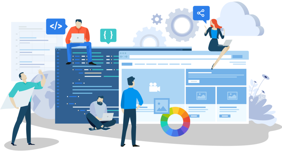 Create fully functional website from scratch