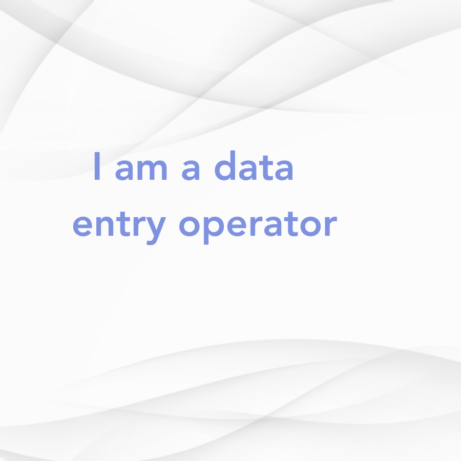 I am a data entry operator I finish your work very quickly
