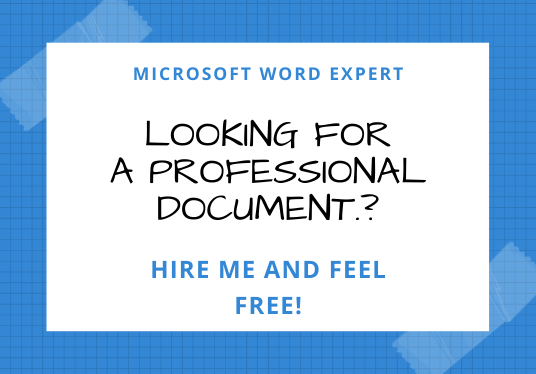 Edit,format,redesign and update your Microsoft ms word document