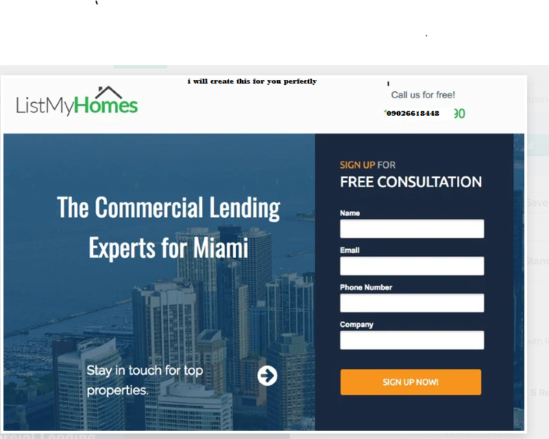 I will create modern landing page design 