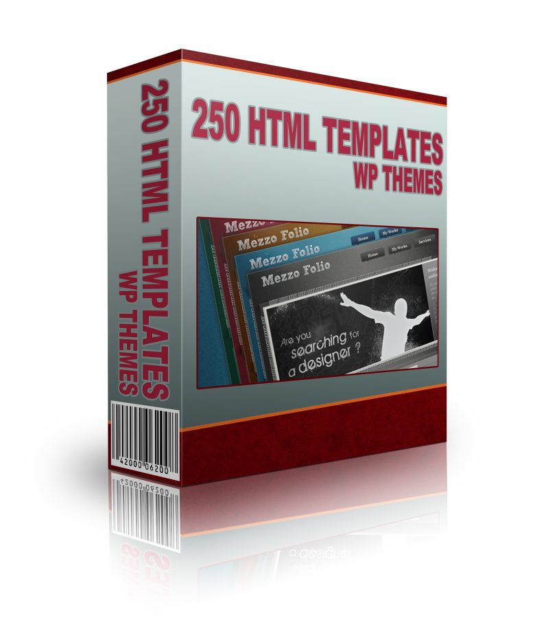 Get 250 HTML Templates WP Themes and Graphics 