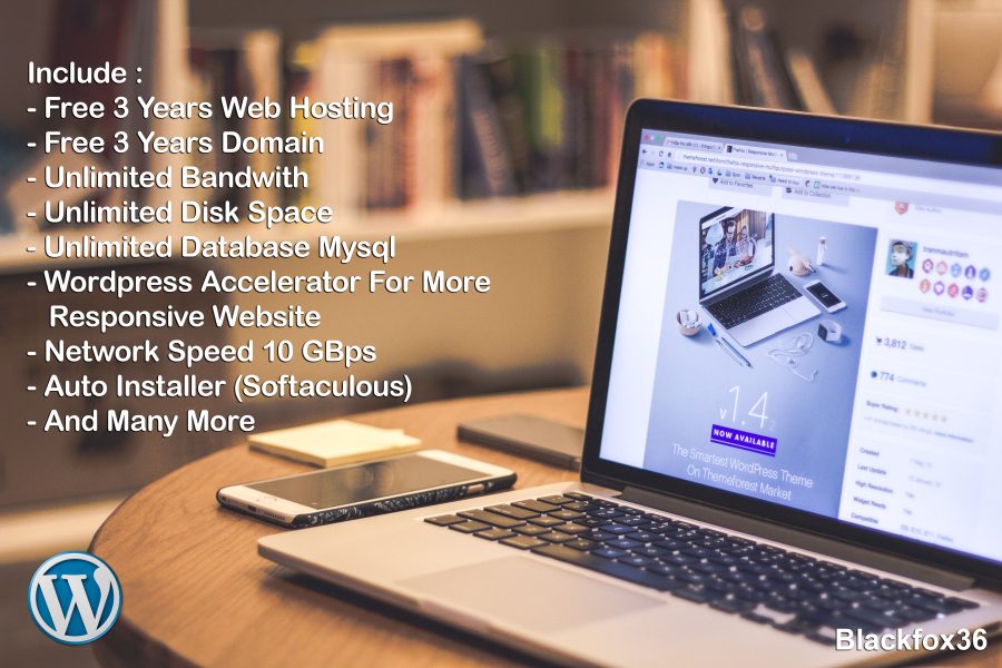 web hosting for 3 years and .com domain plus bonus