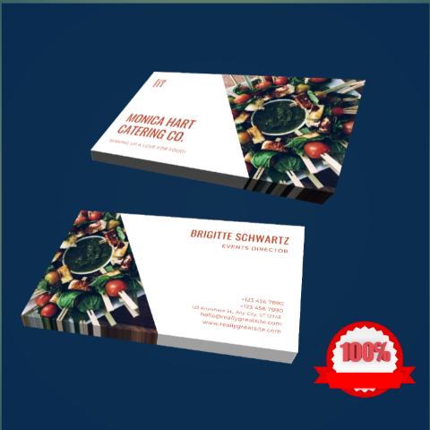 unique double sided business or visiting cards 
