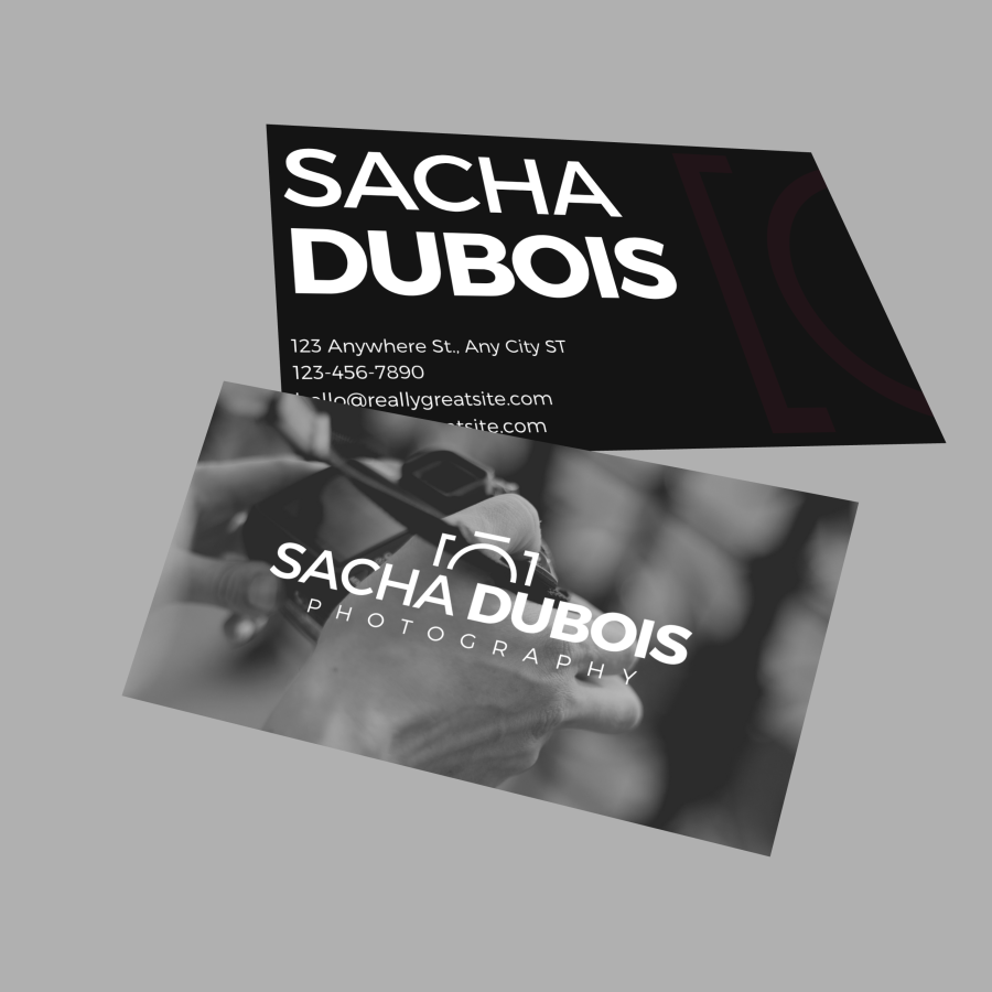 unique double sided business or visiting cards 