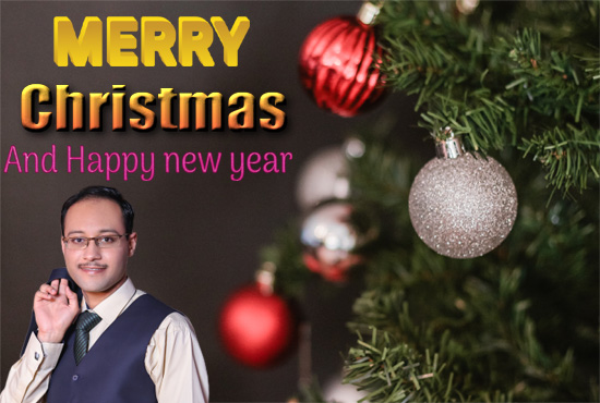 I will design Christmas card and New Year card