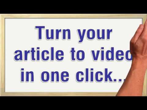 I will convert article, blog post or text to video