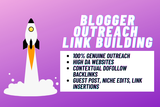 genuine blogger outreach for niche edits and guest posts