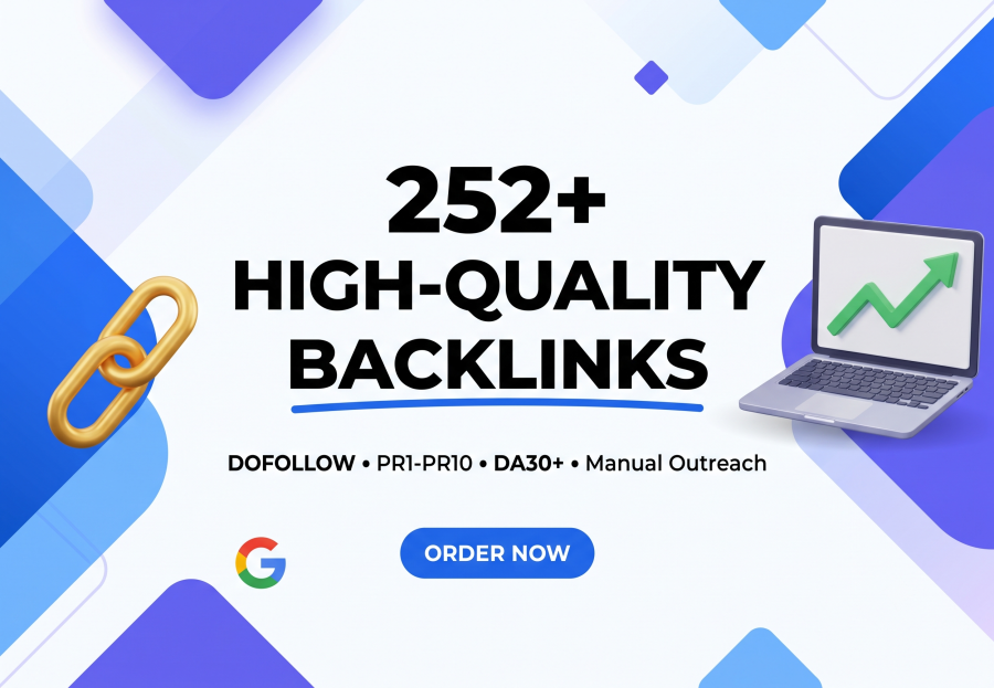 High Authority DA30+ Profile Backlinks | 252+ Manual DOFOLLOW SEO Links | Google Ranking Boost