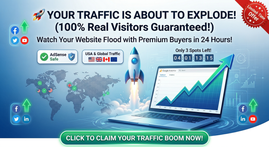 Boost Website Traffic with 1100 High-Quality Visitors from Ad Networks